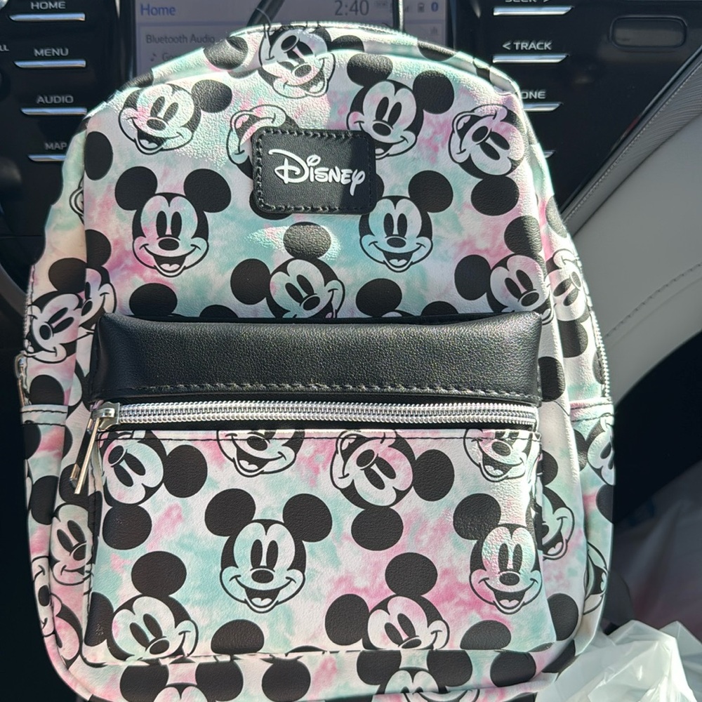 Disney x Bioworld Mickey Mouse Tie-Dye Mini Backpack NWT!